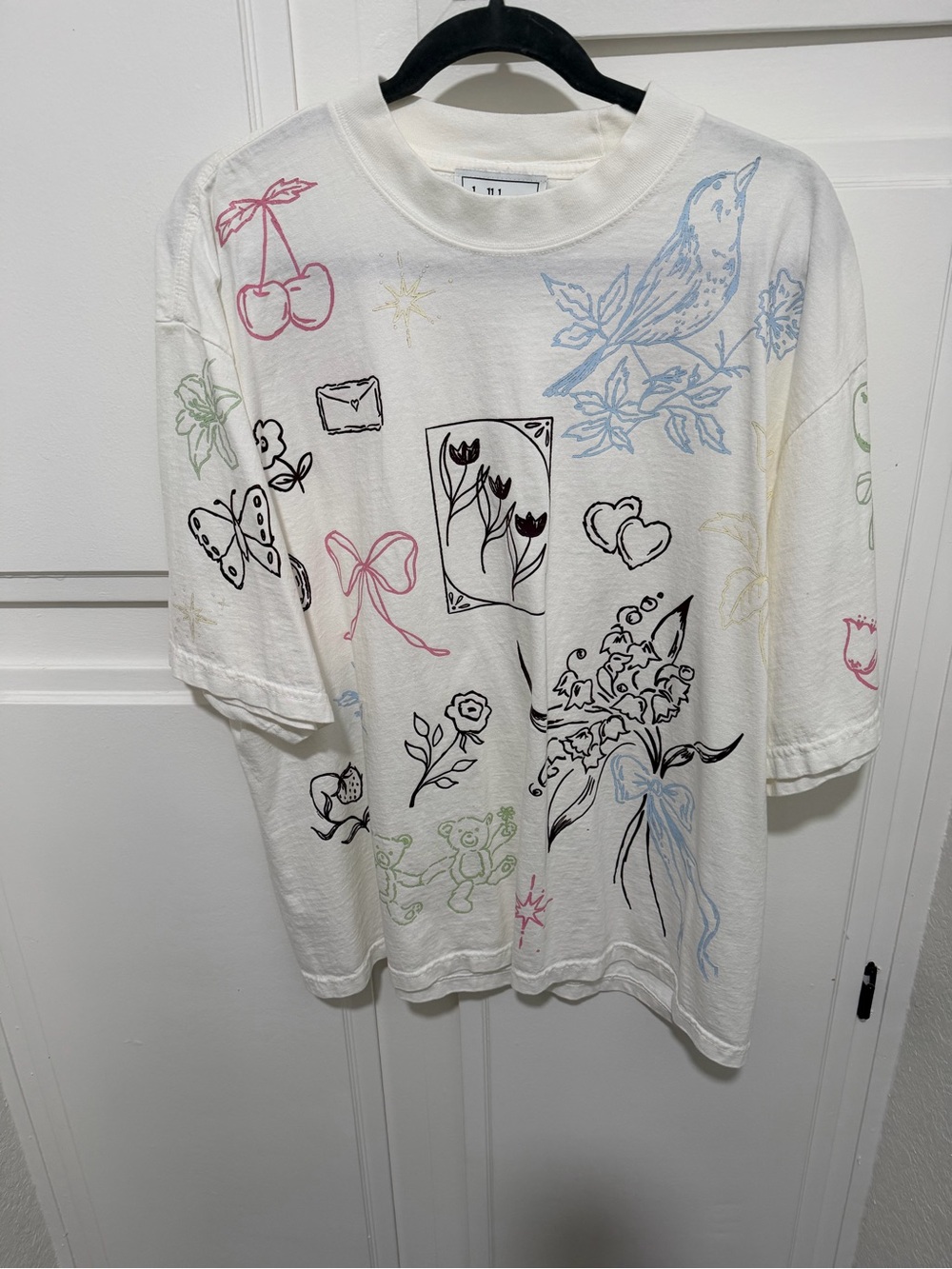 Skull House oversized printed tee